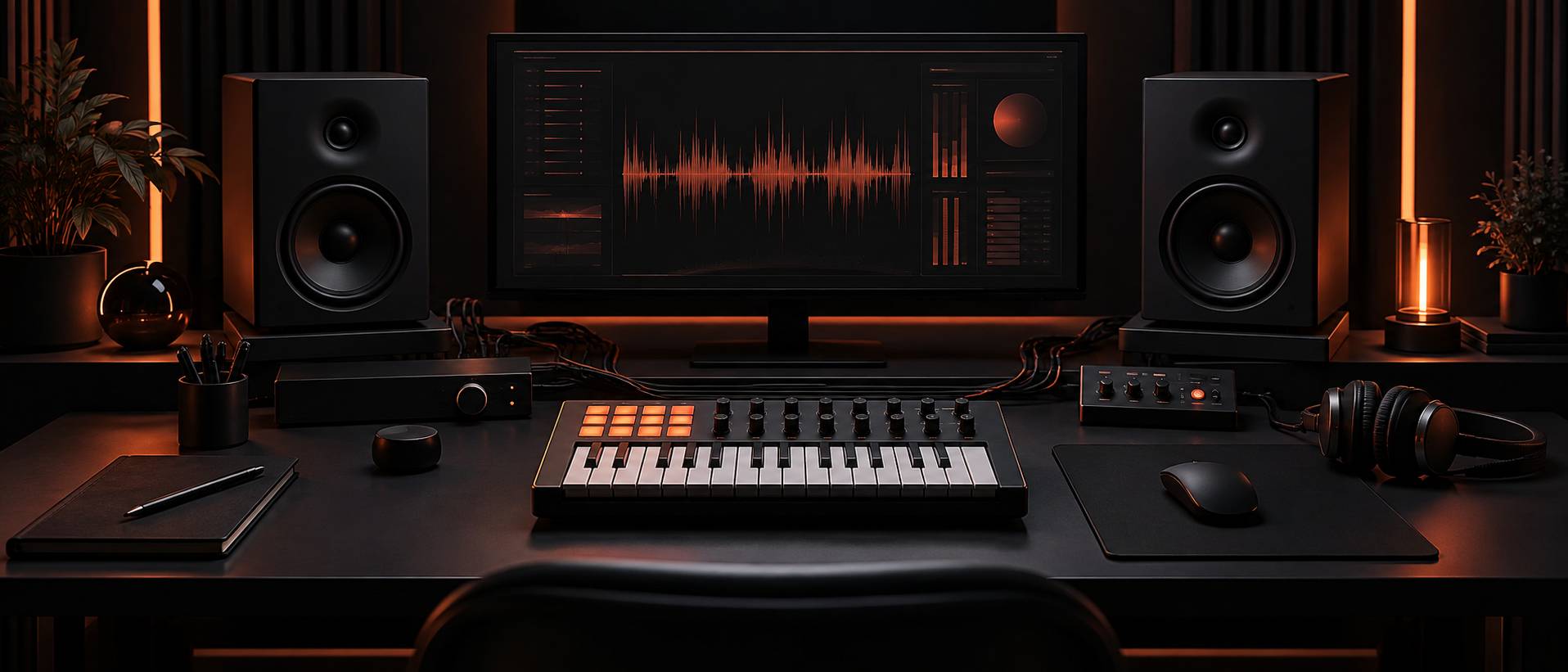Illustration éditoriale du sujet : Découvrez le Akai Professional MPK Mini : Le mini clavier maître aux possibilités infinies