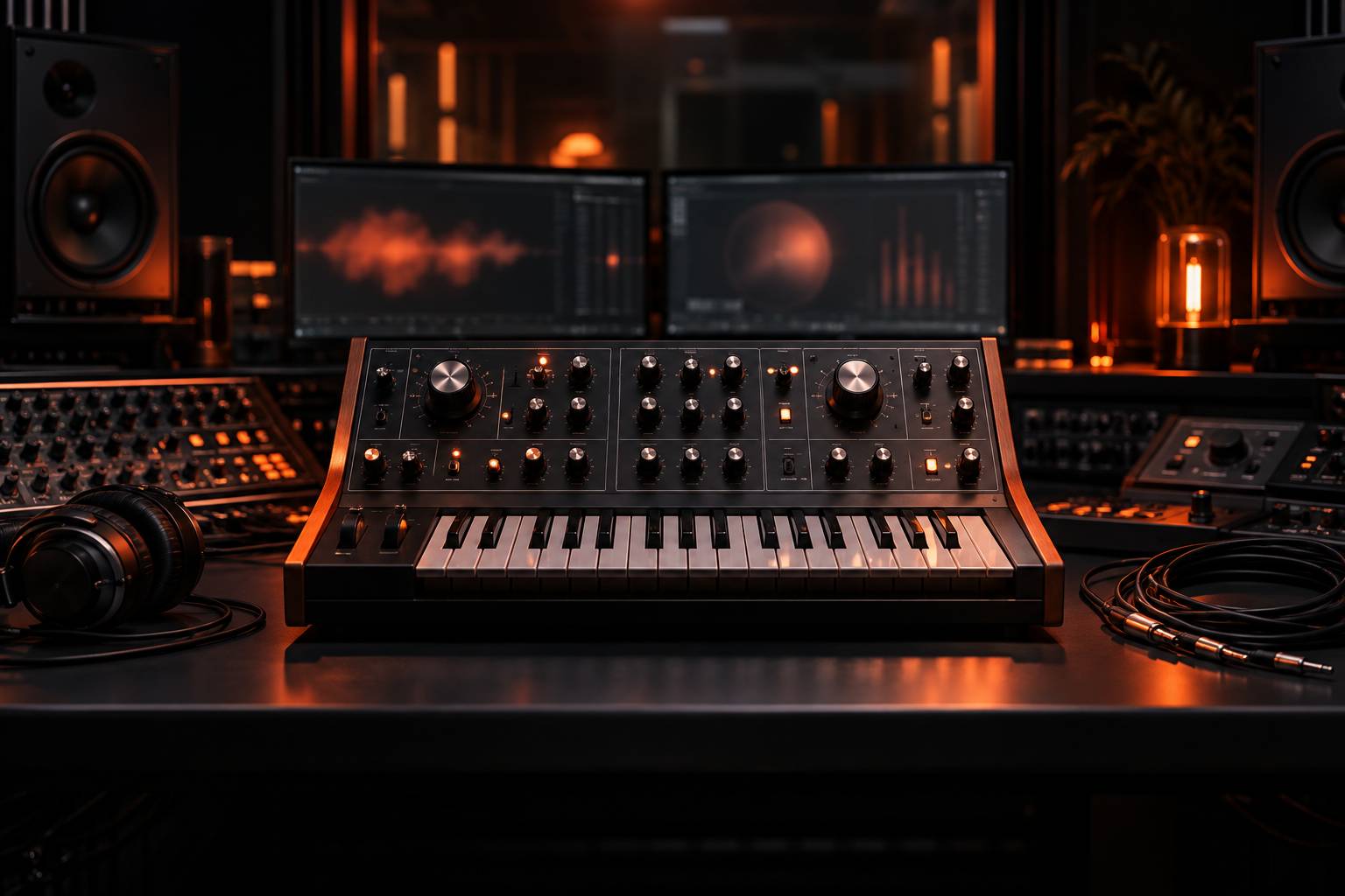 Illustration éditoriale du sujet : Exploration du Messenger de Moog : Quand tradition rencontre innovation