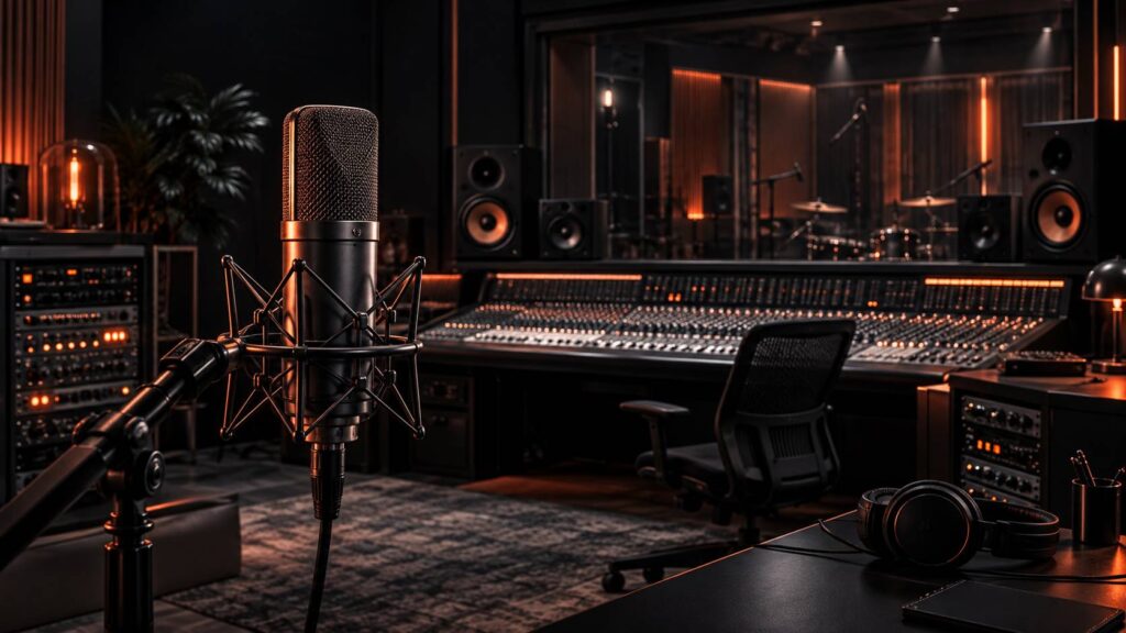 Illustration éditoriale du sujet : Le légendaire Neumann U 87 Ai : l'icône des microphones de studio