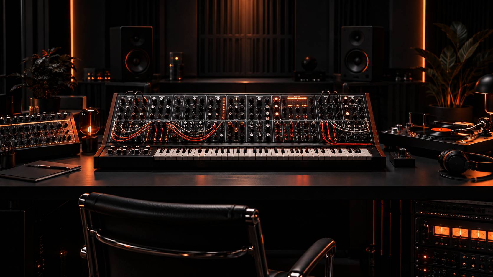 Illustration éditoriale du sujet : Moog Music : L'Artiste des Synthétiseurs Révolutionnaires