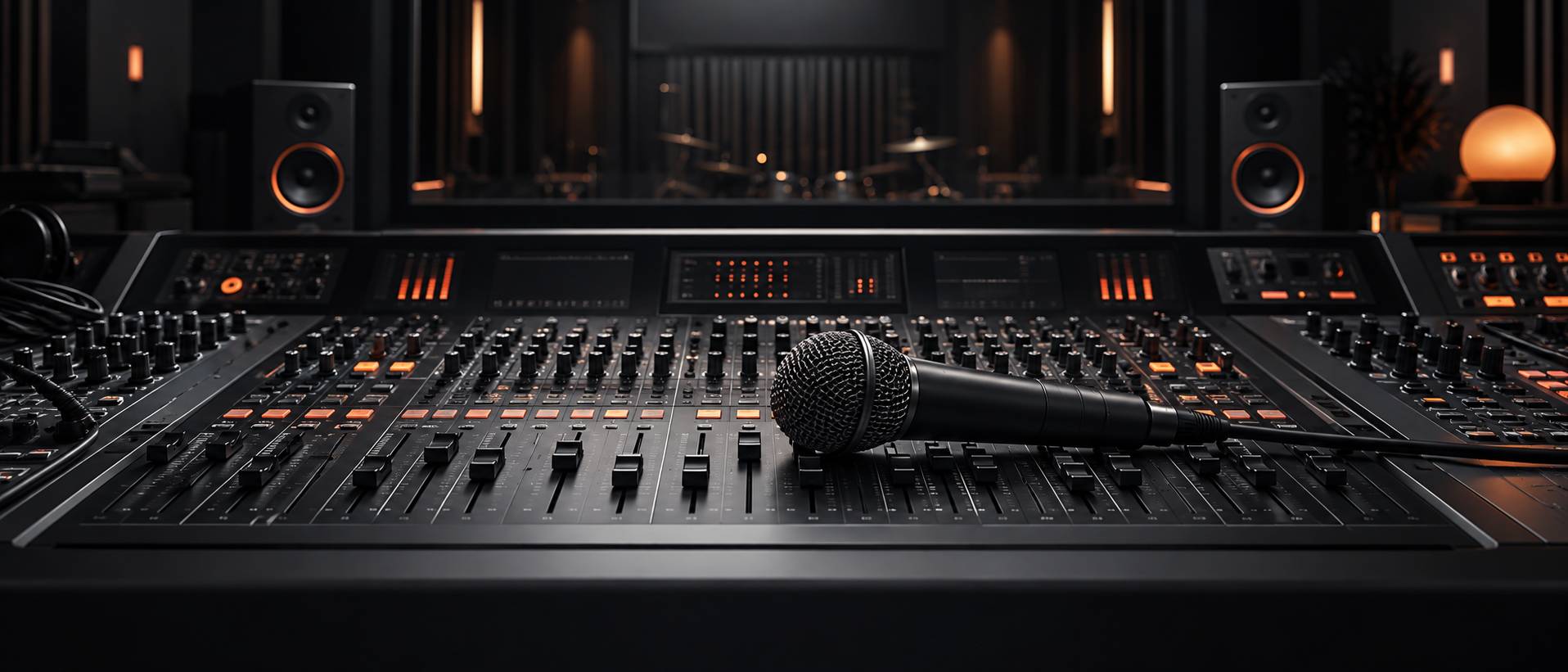 Illustration éditoriale du sujet : Shure SM58 : Le microphone légendaire des performances live